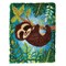 Latch Hook Rug Kits Printed Canvas DIY Rug Making Kits Home Decoration Needlework for Adults Beginners 20.5" X 15"(Sloth)